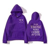 COLseller Sweat Clair Obscur Expédition 33 | Coton Vintage À Impression | Sweat-Shirt Décontracté Unisexe (Violet,M)