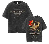 COLseller T-Shirt Thème Clair Obscur: Expedition 33 | en Coton Lavé Doux | Design Fan, Unisexe (1,Grand)