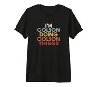 Colson Name Colson Personalized Name First Given T-Shirt Haut de Gamme