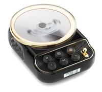 COLSUR Lecteur CD de bureau avec émetteur Bluetooth, lecteur CD portable avec haut-parleurs et minuterie, lecteur radio CD avec port AUX/TYPE-C, housse de protection contre la poussière,écran LCD-Noir
