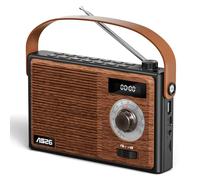 COLSUR Radio Vintage Enceinte Bluetooth mit AM/FM Radio Portable Rechargeable avec Batterie 1500mAh Bluetooth Enceinte Connectée, Support pour USB/TF/AUX Cadeau Femme Homme Élégance à l'Ancienne