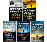 Colter Shaw Series 1-5 Books Collection Set By Jeffery Deaver (The Never Game, The Goodbye Man, The Final Twist, Hunting Time & South of Nowhere)
