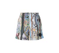 Colucci Shorts de bain 'Signature' crème / bleu pastel / gris, Taille M