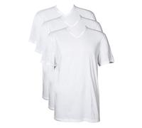 Columbia 3 Pack Cotton V-Neck T-Shirt, Blanc, L (Lot de 3) Homme