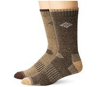 Columbia 4 Pack Moisture Control Crew Socks Chaussettes côtelées, Beige, 6-12 (Lot de 4) Homme