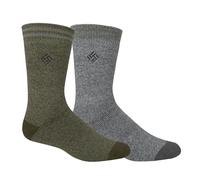 Columbia Thermique de Poids Moyen Chaussettes décontractées, Coloris Assortis, M (Lot de 2) Homme