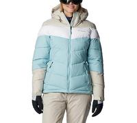 Columbia Abbott Peak Insulated Jacket, Veste De Ski Femme, Aqua Haze/Dark Stone/White, Taille XL
