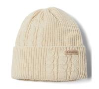 Columbia Agate Pass Bonnet en Tricot torsadé, Craie, Taille Unique Femme