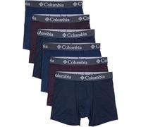 Columbia Amazon Exclusive 6 Pack Performance Boxer Brief Boxeur ajusté, Gris foncé/Cerise foncé/Bleu Marine, XXL (Lot de 6) Homme