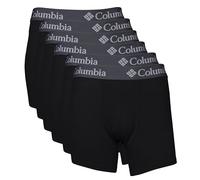 Columbia Lot de 6 Boxers en Polyester et élasthanne pour Homme, Black, Large