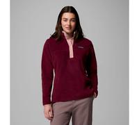 Columbia - Polaire 4 saisons - Benton Springs 1/2 Snap Pull Over II Rich Wine Eraser Pink pour Femme - Taille M - Bordeaux Bordeaux M