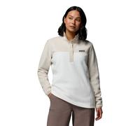 Columbia Benton Springs - Pull à Demi Bouton-Pression pour Femme, Pull Over Polaire, sel de mer/Pierre foncée, Taille L