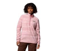 Columbia Benton Springs Demi-Bouton-Pression imprimé pour Femme, Pull Over Polaire, Gomme Rose Deschutes Days, L