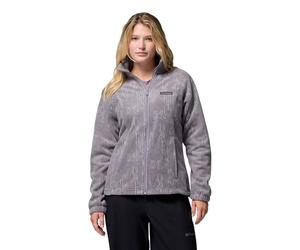 Columbia Benton Springs Fermeture éclair intégrale imprimée, couche extérieure en polypolaire, coupe ajustée, design saisissant, caractéristiques pratiques - Femmes