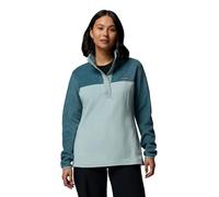 Columbia Benton Springs Pull à Demi Bouton-Pression pour Femme, Bleu écrasé/Bleu éternel, Medium