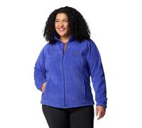 Columbia Benton Springs Veste en polaire pour femme avec fermeture éclair intégrale, Bleu clématite, grande taille XXL/2XL