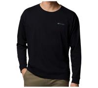 Columbia - Black Butte L/S Graphic Tee - Haut à manches longues - XS - black / trailmap