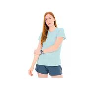 Columbia - Women's Bluebird Canyon II S/S Crew - T-shirt technique - M - marine light / florage jacquard