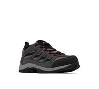 Columbia Bottes de randonnée imperméables Crestwood Mid pour homme, Gris foncé/rouge montagne, 44.5 EU