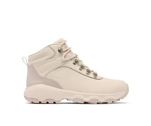 Columbia Bottes de trekking et de randonnée Newton Wander Leather pour femme, taille mi-haute, gris foncé/taupe doux, pointure 39