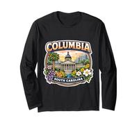 Columbia, Caroline du Sud, Souvenir, Ville, État, Capitale, Vintage Manche Longue