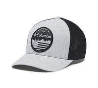 Columbia Casquette de balle unisexe en maille, gris chin /noir/drapeau, S/M