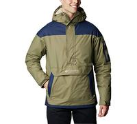 Columbia Challenger Insulated Pullover, Anorak hiver Homme, Stone Green/Collegiate Navy, Taille L
