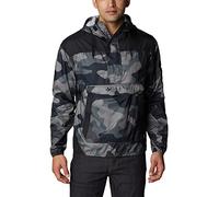 Columbia Challenger Windbreaker, Veste Légère Coupe Vent Homme, Black Mod Camo Print/Black, Taille S