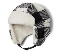 Columbia Youth Unisex Rugged Ridge Sherpa Trapper, Chalk Check, Large/X-Large