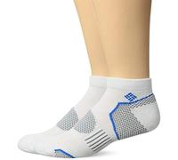 Columbia Chaussettes Basses Balance Point Walking pour Homme randonnée, Blanc, 9-13