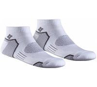 Columbia Chaussettes Basses Balance Point Walking pour Homme randonnée, Blanc, 9-13