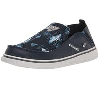 Columbia Chaussures bateau unisexe pour enfant Bahama PFG, Bleu marine/blanc, 3 Big Kid