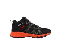 Columbia - Chaussures de randonnée journée - Peakfreak II Mid Outdry Black / Red Quartz pour Homme - Taille 10,5 US - Noir Noir 10,5 US