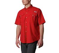 Columbia Chemise à Manches Courtes Bahama II pour Homme, Red Spark, XL