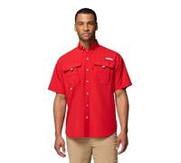 Columbia Chemise à Manches Courtes Bahama II pour Homme, Red Spark, XL