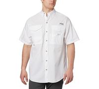 Columbia Chemise à Manches Courtes Bonehead pour Homme, Grand, Blanc, 2X