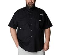 Columbia Chemise à Manches Courtes PFG Bonehead™ pour Homme, Noir, Taille 5X