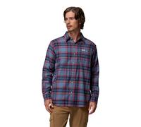 Columbia Cornell Woods Chemise à Manches Longues en Flanelle pour Homme, Motif écossais texturé Dark Mountain, Taille M