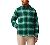 Columbia - Chemise doublée en sherpa - Windward II Shirt Jacket Rain Forest Blurred Ombre pour Homme - Taille M - Vert Vert M