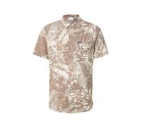 COLUMBIA Chemise fonctionnelle noisette / blanc, Taille M