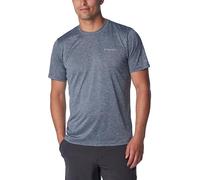 Columbia Hike Crew Chemise de randonnée, Bleu Marine chiné, S Homme