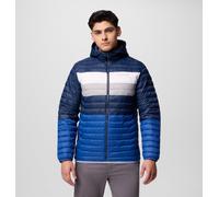 Columbia - Powder Pass Hooded Jacket - Doudoune homme Mountain Blue / Collegiate Navy / White / Colm Grey - L