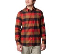 Columbia Cornell Woods Chemise à Manches Longues en Flanelle pour Homme, Taille M, Sail Red Ombre Buffalo