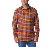 Columbia Cornell Woods Flannel T-Shirt à Manches Longues, Warp Red Tartan Ombre, S Homme