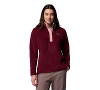 Columbia - Polaire 4 saisons - Benton Springs 1/2 Snap Pull Over II Rich Wine Eraser Pink pour Femme - Taille M - Bordeaux Bordeaux M