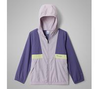 Veste à capuche Columbia Spire Valley Windbreaker violette jaune garçon - XS