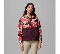 Columbia - Coupe-vent Imprimé à Capuche Spire Valley™ - Rouge - Taille L - Femme