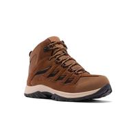 Columbia Crestwood Mid WP Bottes de Trekking et de randonnée mi-Hautes pour Homme Noix de Muscade/oxyde Rouge Pointure 46