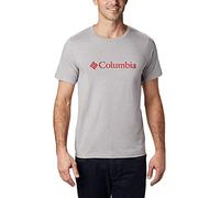 T-shirt Columbia CSC Basic Logo manche courte gris clair rouge - L