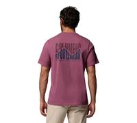 Columbia Csc™ Outdoor Back Graphic Short Sleeve T-shirt Rose XL Homme